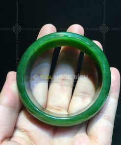 Vòng Tay Ngọc Bích Bản Liền VVIP Ni 50 (VNB-VT108)