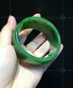 Vòng Tay Ngọc Bích Bản Liền VVIP Ni 58 (VNB-VT109)