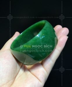 Vòng Tay Ngọc Bích Bản Liền VVIP Ni 58 (VNB-VT109)