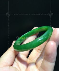 Vòng tay Ngọc Bích Bản Liền Ni 53 (VNB-VT110)