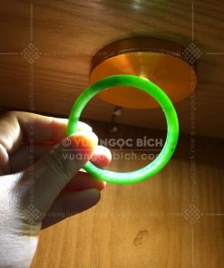 Vòng tay Ngọc Bích Bản Liền Ni 53 (VNB-VT110)