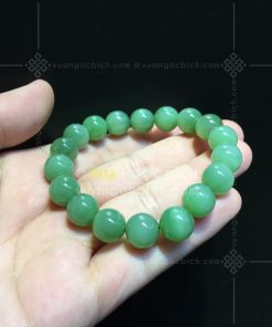 Vòng Tay Ngọc Bích Mắt Mèo Rusia 12mm VIP (VNB-VT114) 17 Vòng Tay Ngọc Bích Mắt Mèo Rusia 12mm VIP (VNB-VT114)