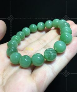 Vòng Tay Ngọc Bích Mắt Mèo Rusia 12mm VIP (VNB-VT114)