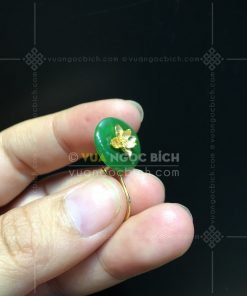 Bông Tai Đồng Điếu Ngọc Bích Nephrite Jade VIP ( VNB-BT233) 17 Bông Tai Đồng Điếu Ngọc Bích Nephrite Jade VIP ( VNB-BT233)