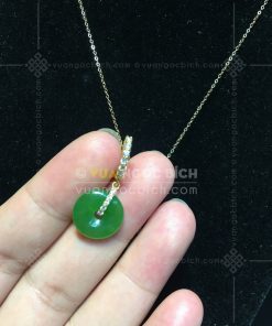 Bông Tai Đồng Điếu Ngọc Bích VIP (VNB-BT259) 14 Bông Tai Đồng Điếu Ngọc Bích VIP (VNB-BT259)