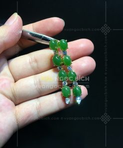 Bông Tai Ngọc Bích Nephrite Jade (VNB-BT248)
