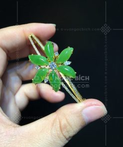 Lắc Tay Cứng Ngọc Bích Nephrite Jade (VNB-VT112) 25 Lắc Tay Cứng Ngọc Bích Nephrite Jade (VNB-VT112)