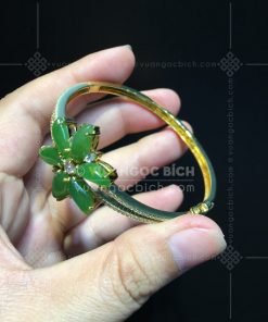 Lắc Tay Cứng Ngọc Bích Nephrite Jade (VNB-VT112) 22 Lắc Tay Cứng Ngọc Bích Nephrite Jade (VNB-VT112)