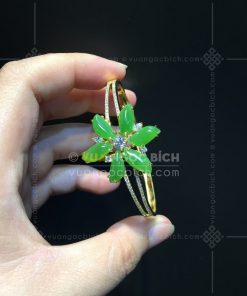 Lắc Tay Cứng Ngọc Bích Nephrite Jade (VNB-VT112) 24 Lắc Tay Cứng Ngọc Bích Nephrite Jade (VNB-VT112)