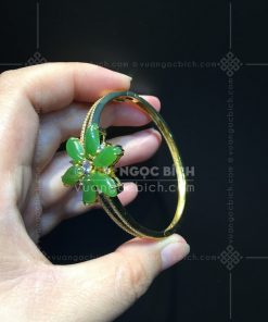 Lắc Tay Cứng Ngọc Bích Nephrite Jade (VNB-VT112) 20 Lắc Tay Cứng Ngọc Bích Nephrite Jade (VNB-VT112)