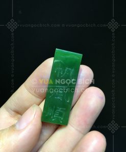 Mặt Đá Ngọc Bích Hình Chữ Nhật Khắc Chữ Thuận Buồn Xuôi Gió (VNB-MD346)