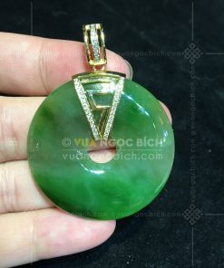 Mặt Dây Đồng Điếu Ngọc Bích Nephrite Jade (VNB-MD395-1) 15 Mặt Dây Đồng Điếu Ngọc Bích Nephrite Jade (VNB-MD395-1)