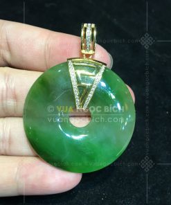 Mặt Dây Đồng Điếu Ngọc Bích Nephrite Jade (VNB-MD395-1) 14 Mặt Dây Đồng Điếu Ngọc Bích Nephrite Jade (VNB-MD395-1)
