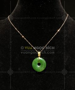 Mặt Dây Đồng Điếu Ngọc Bích Nephrite Jade (VNB-MD156-6-1) 21 Mặt Dây Đồng Điếu Ngọc Bích Nephrite Jade (VNB-MD156-6-1)