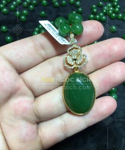 Mặt Dây Ngọc Bích Nephrite Jade (VNB-MD344) 18 Mặt Dây Ngọc Bích Nephrite Jade (VNB-MD344)