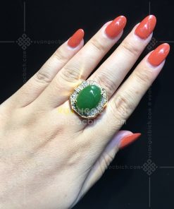 Nhẫn Nam Ngọc Bích Nephrite Jade (VNB-NN134) 22 Nhẫn Nam Ngọc Bích Nephrite Jade (VNB-NN134)