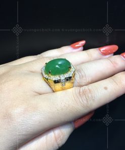 Nhẫn Nam Ngọc Bích Nephrite Jade (VNB-NN134) 21 Nhẫn Nam Ngọc Bích Nephrite Jade (VNB-NN134)