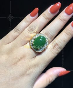 Nhẫn Nam Ngọc Bích Nephrite Jade (VNB-NN134) 20 Nhẫn Nam Ngọc Bích Nephrite Jade (VNB-NN134)
