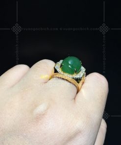 Nhẫn Nam Ngọc Bích Nephrite Jade (VNB-NN134) 17 Nhẫn Nam Ngọc Bích Nephrite Jade (VNB-NN134)