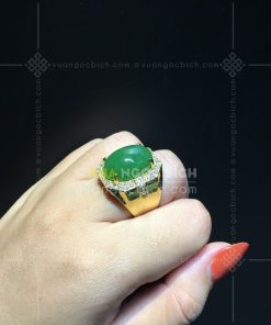 Nhẫn Nam Ngọc Bích Nephrite Jade (VNB-NN134) 16 Nhẫn Nam Ngọc Bích Nephrite Jade (VNB-NN134)