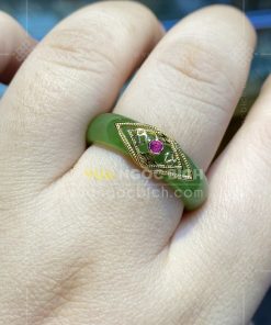 Nhẫn Ngọc Bích Nephrite Jade (VNB-NN030-4)