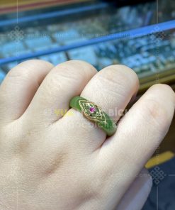 Nhẫn Ngọc Bích Nephrite Jade (VNB-NN030-4)