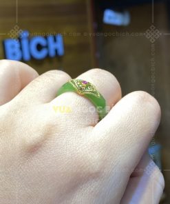 Nhẫn Ngọc Bích Nephrite Jade (VNB-NN030-4)