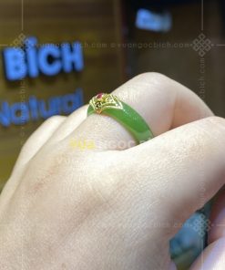 Nhẫn Ngọc Bích Nephrite Jade (VNB-NN030-4)