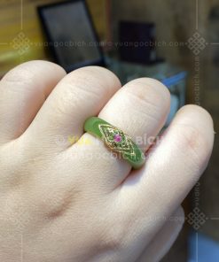 Nhẫn Ngọc Bích Nephrite Jade (VNB-NN030-4)