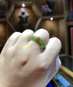 Nhẫn Ngọc Bích Nephrite Jade (VNB-NN030-4)