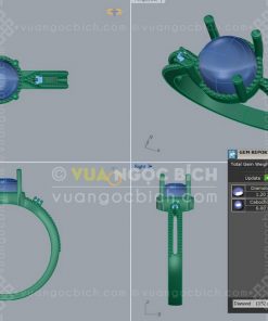 Nhẫn Ngọc Bích Nephrite Jade (VNB-NN162) 22 Nhẫn Ngọc Bích Nephrite Jade (VNB-NN162)