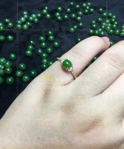 Nhẫn Ngọc Bích Nephrite Jade (VNB-NN162) 21 Nhẫn Ngọc Bích Nephrite Jade (VNB-NN162)
