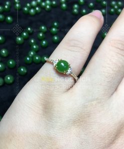 Nhẫn Ngọc Bích Nephrite Jade (VNB-NN162) 19 Nhẫn Ngọc Bích Nephrite Jade (VNB-NN162)