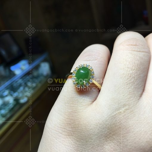 Nhẫn Ngọc Bích Nephrite Jade (VNB-NN163)