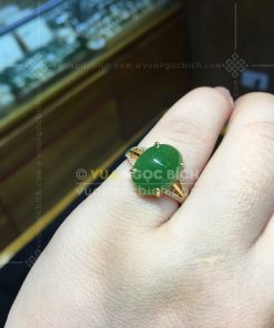 Nhẫn Ngọc Bích Nephrite Jade (VNB-NN165) 13 Nhẫn Ngọc Bích Nephrite Jade (VNB-NN165)