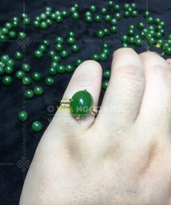 Nhẫn Ngọc Bích Nephrite Jade (VNB-NN167) 14 Nhẫn Ngọc Bích Nephrite Jade (VNB-NN167)
