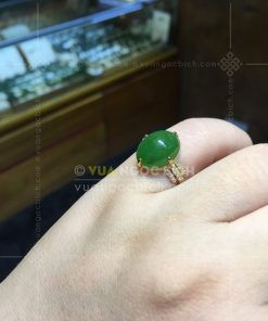 Nhẫn Ngọc Bích Nephrite Jade (VNB-NN167) 13 Nhẫn Ngọc Bích Nephrite Jade (VNB-NN167)