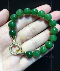 Vòng Tay Ngọc Bích Nephrite Jade 10mm VVIP (VNB-VT050-1) 28 Vòng Tay Ngọc Bích Nephrite Jade 10mm VVIP (VNB-VT050-1)