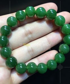 Vòng Tay Ngọc Bích Nephrite Jade 10mm VVIP (VNB-VT050-1) 20 Vòng Tay Ngọc Bích Nephrite Jade 10mm VVIP (VNB-VT050-1)