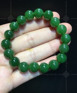 Vòng Tay Ngọc Bích Nephrite Jade 10mm VVIP (VNB-VT050-1)