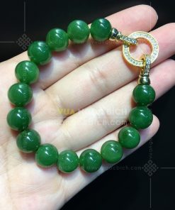 Vòng Tay Ngọc Bích Nephrite Jade 10mm VVIP (VNB-VT050-1) 26 Vòng Tay Ngọc Bích Nephrite Jade 10mm VVIP (VNB-VT050-1)