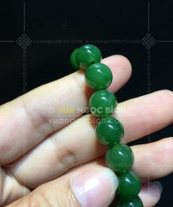 Vòng Tay Ngọc Bích Nephrite Jade 10mm VVIP (VNB-VT050-1) 22 Vòng Tay Ngọc Bích Nephrite Jade 10mm VVIP (VNB-VT050-1)