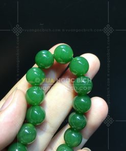Vòng Tay Ngọc Bích Nephrite Jade 10mm VVIP (VNB-VT050-1) 21 Vòng Tay Ngọc Bích Nephrite Jade 10mm VVIP (VNB-VT050-1)
