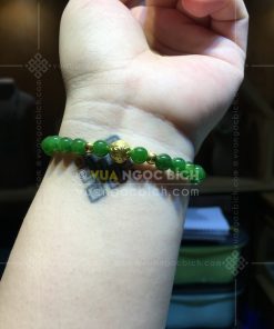 Vòng Tay Ngọc Bích Nephrite Jade 6mm VIP (VNB-VT043-2)