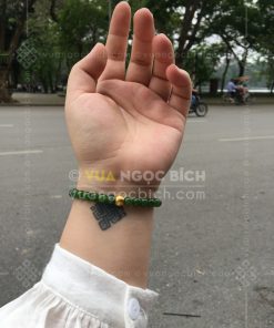 Vòng Tay Ngọc Bích Nephrite Jade 6mm VIP (VNB-VT043-2)
