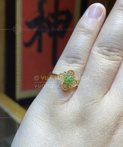 Nhẫn Ngọc Bích Nephrite Jade (VNB-NN186) 15 Nhẫn Ngọc Bích Nephrite Jade (VNB-NN186)