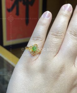 Nhẫn Ngọc Bích Nephrite Jade (VNB-NN186) 16 Nhẫn Ngọc Bích Nephrite Jade (VNB-NN186)