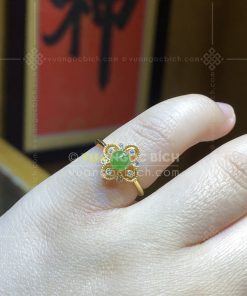 Nhẫn Ngọc Bích Nephrite Jade (VNB-NN186) 17 Nhẫn Ngọc Bích Nephrite Jade (VNB-NN186)