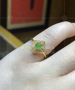 Nhẫn Ngọc Bích Nephrite Jade (VNB-NN186) 18 Nhẫn Ngọc Bích Nephrite Jade (VNB-NN186)