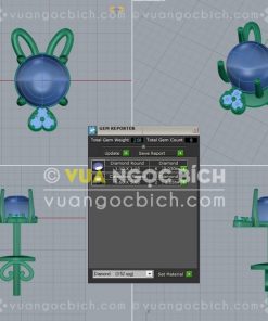 Bông Tai Ngọc Bích Nephrite Jade (VNB-BT290)